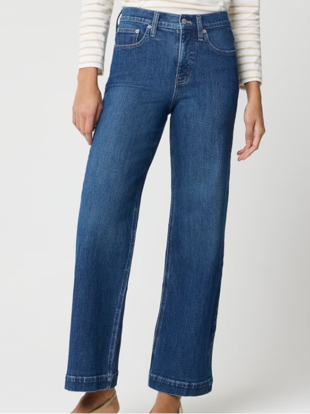 J crew Classic wide-leg jean in signature stretch